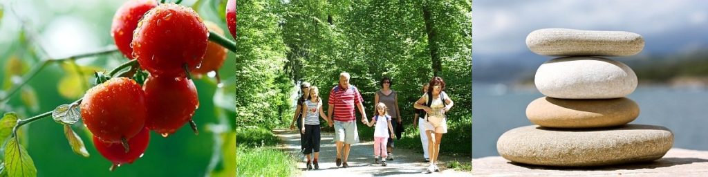 Tomaten Famlienwanderung Steinpyramide