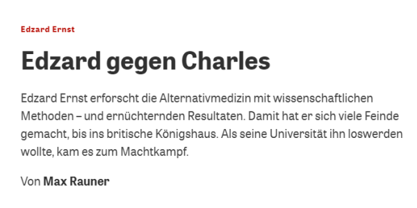 Edzard gegen Charles Faktencheck