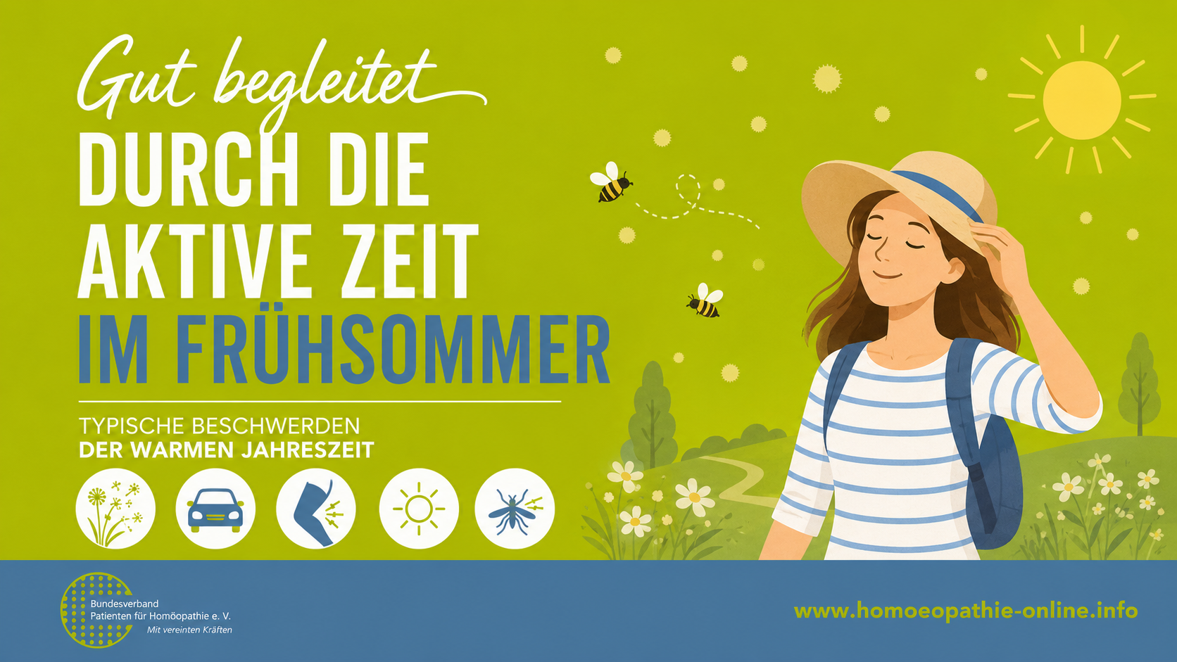 Homöopathie für die aktive Zeit im Frühsommer