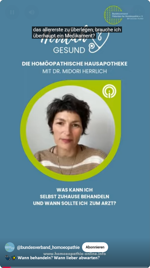 Was kann ich selbst zuhausee behandeln und wann sollte ich zum Arzt?