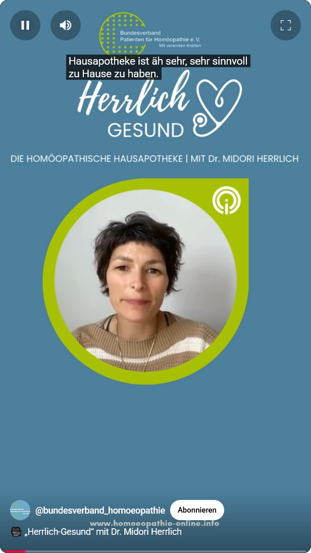Die homöopathische Hausapotheke