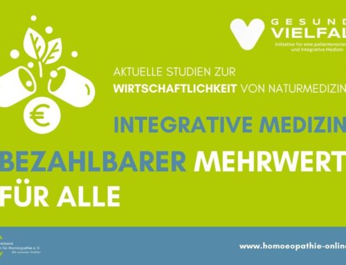 Initiative ‚Gesunde Vielfalt‘: Integrative Medizin ist kosteneffizient