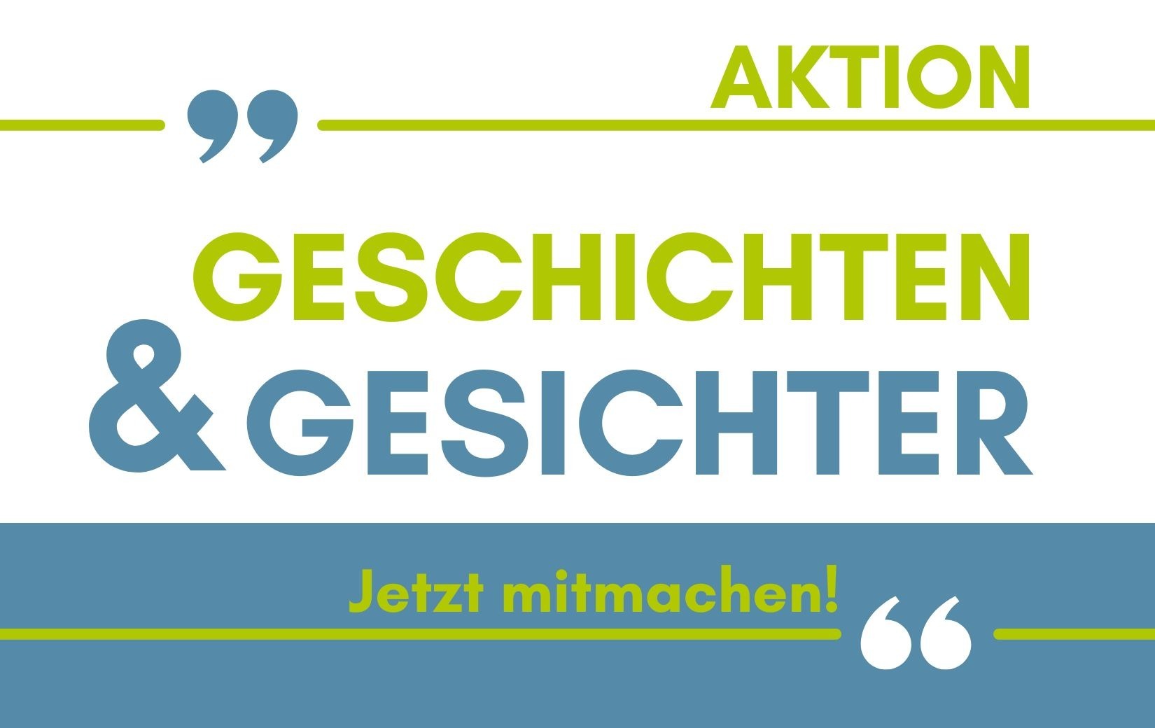 Patienten-Kampagne Geschichten und Gesichter