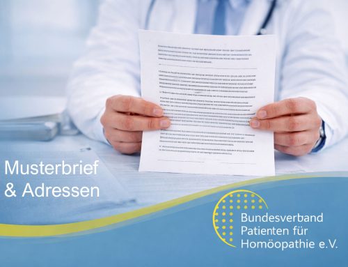 Musterbrief + Adressen