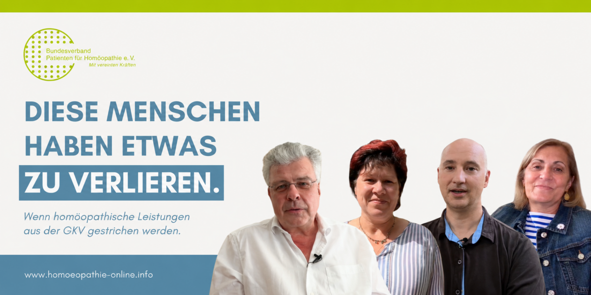 Was passiert, wenn Homöopathie aus der GKV gestrichen wird. Patienten berichten.