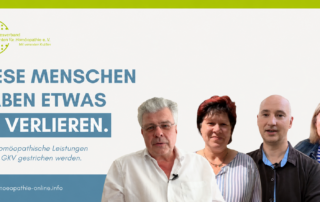 Was passiert, wenn Homöopathie aus der GKV gestrichen wird. Patienten berichten.