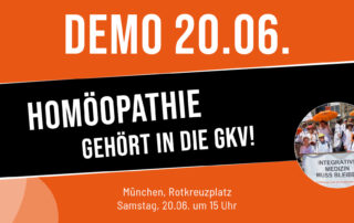 demo - Homöopathie muss in der GKV bleiben