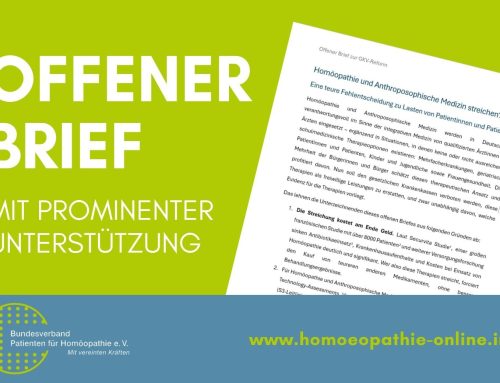 Schily, Dreyer, Kretschmann und Porsche fordern Erhalt von Homöopathie und Anthroposophischer Medizin in der GKV